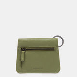 Cartera pequeña en piel verde
