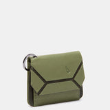Cartera pequeña en piel verde