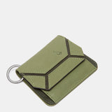 Cartera pequeña en piel verde