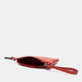 Monedero en piel rojo