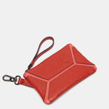 Monedero en piel rojo