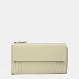 Cartera grande de piel verde