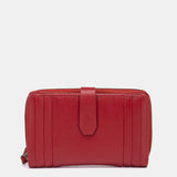 Cartera mediana de piel roja