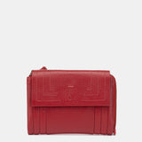 Cartera pequeña de piel roja