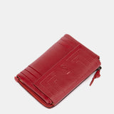Cartera pequeña de piel roja