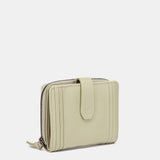 Cartera pequeña de piel verde