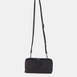 Cartera grande de piel negra