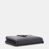 Black leather medium wallet
