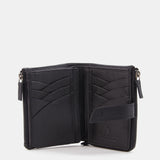 Cartera pequeña de piel negra