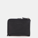Cartera pequeña de piel negra