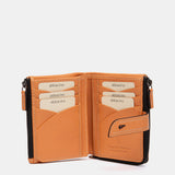 Orange leather small wallet