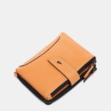 Orange leather small wallet