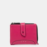 Kleine Geldbörse aus fuchsiafarbenem Leder