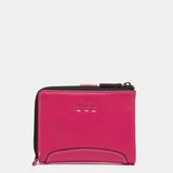 Kleine Geldbörse aus fuchsiafarbenem Leder