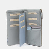 Cartera grande en piel azul