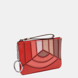 Monedero en piel roja