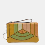 Monedero en piel verde