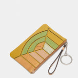 Monedero en piel verde