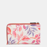 Cartera grande de piel fucsia