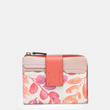 Cartera mediana de piel fucsia