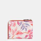 Cartera mediana de piel fucsia