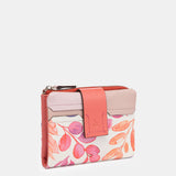 Cartera mediana de piel fucsia