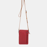 Rote Handytasche aus Leder