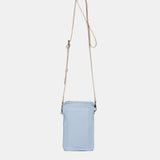 Hellblaue Handytasche aus Leder