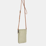 Bolso para móvil de piel verde