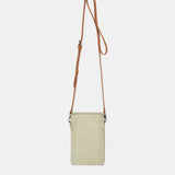 Bolso para móvil de piel verde