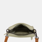 Bolso para móvil de piel verde