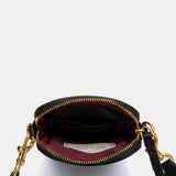 Gepolsterte schwarze Handytasche.