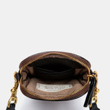 Gepolsterte braune Handytasche.