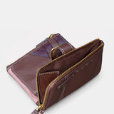 Cartera pequeña de mujer en piel marrón