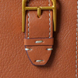 Cartera pequeña de mujer en piel cognac