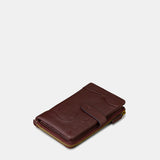 Medium women's wallet in brown leather.