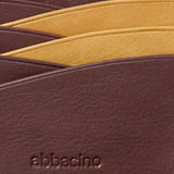 Brown leather women's cardholder.