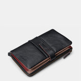 Cartera grande de mujer en piel negra