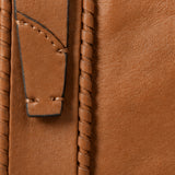 Large women's wallet in cognac leather.