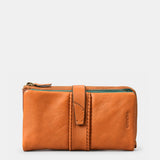 Cartera grande de mujer en piel cognac