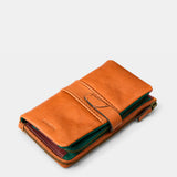 Cartera grande de mujer en piel cognac