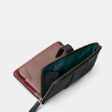Cartera mediana de mujer en piel negra