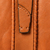 Cartera mediana de mujer en piel cognac