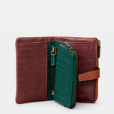 Cartera mediana de mujer en piel cognac