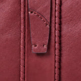 Cartera mediana de mujer en piel burdeos