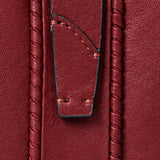 Cartera pequeña de mujer en piel burdeos