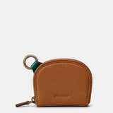 Women's cognac leather wallet.