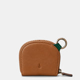 Women's cognac leather wallet.