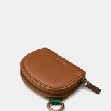 Women's cognac leather wallet.