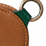 Women's cognac leather wallet.